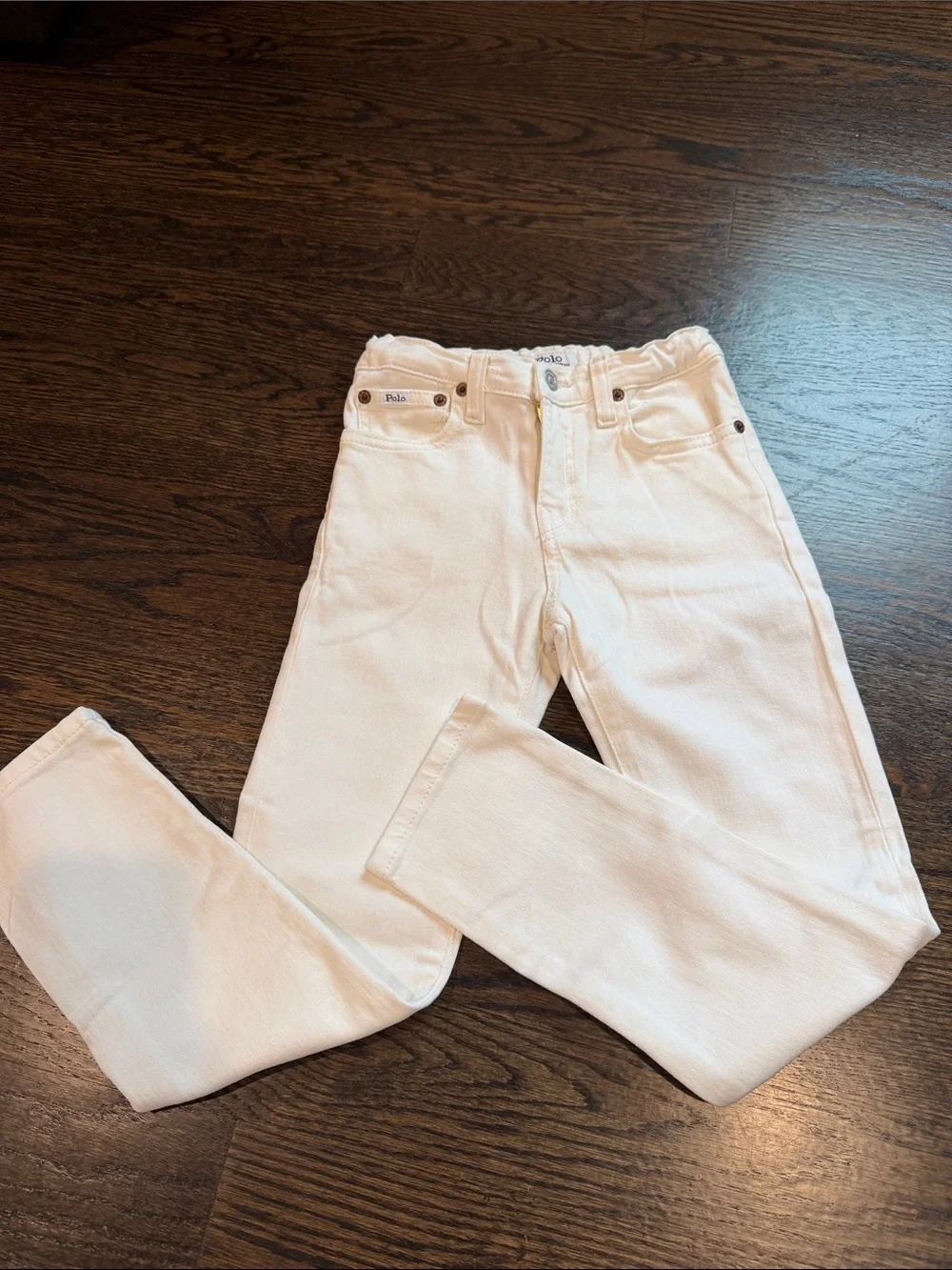 Ralph Lauren White Denim Jeans kids 6
